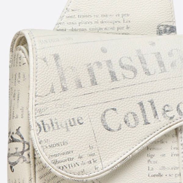 unisex【ディオール】モダン!ニュースペーパープリント偽物☆SADDLE POUCH 1ADPO093YWL_H51E